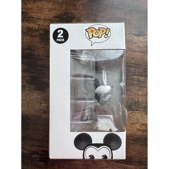 New Funko Pop! Disney D23 EXPO 2022 Mickey & Minnie Mouse Black & White 2 Pack - Picture 7 of 7